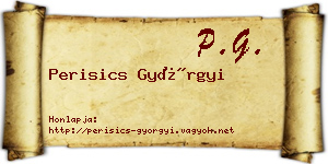 Perisics Györgyi névjegykártya